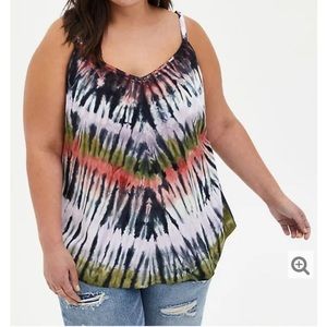 Tie dye cami tank top from Torrid 4X